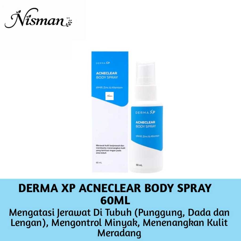 Jual Derma Xp Acne Clear Body Spray 60ML | Shopee Indonesia