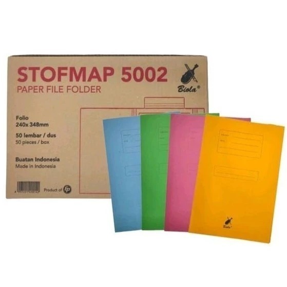 Jual Stopmap Kertas Biola 5002/Map File / Map Polio / Map Dokumen / Map ...