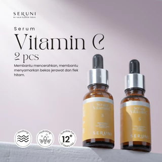 Seruni – Double Serum Vitamin C Seruni – Membantu Membersihkan Wajah & Membantu Mencerahkan Wajah – [ 2 Pcs ]