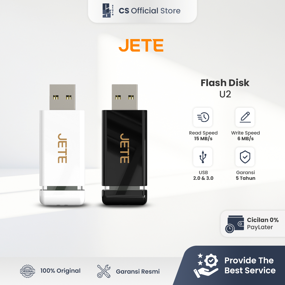 Jual JETE Flashdisk U2 64GB USB 2.0 Slide Push Retracable High Speed ...