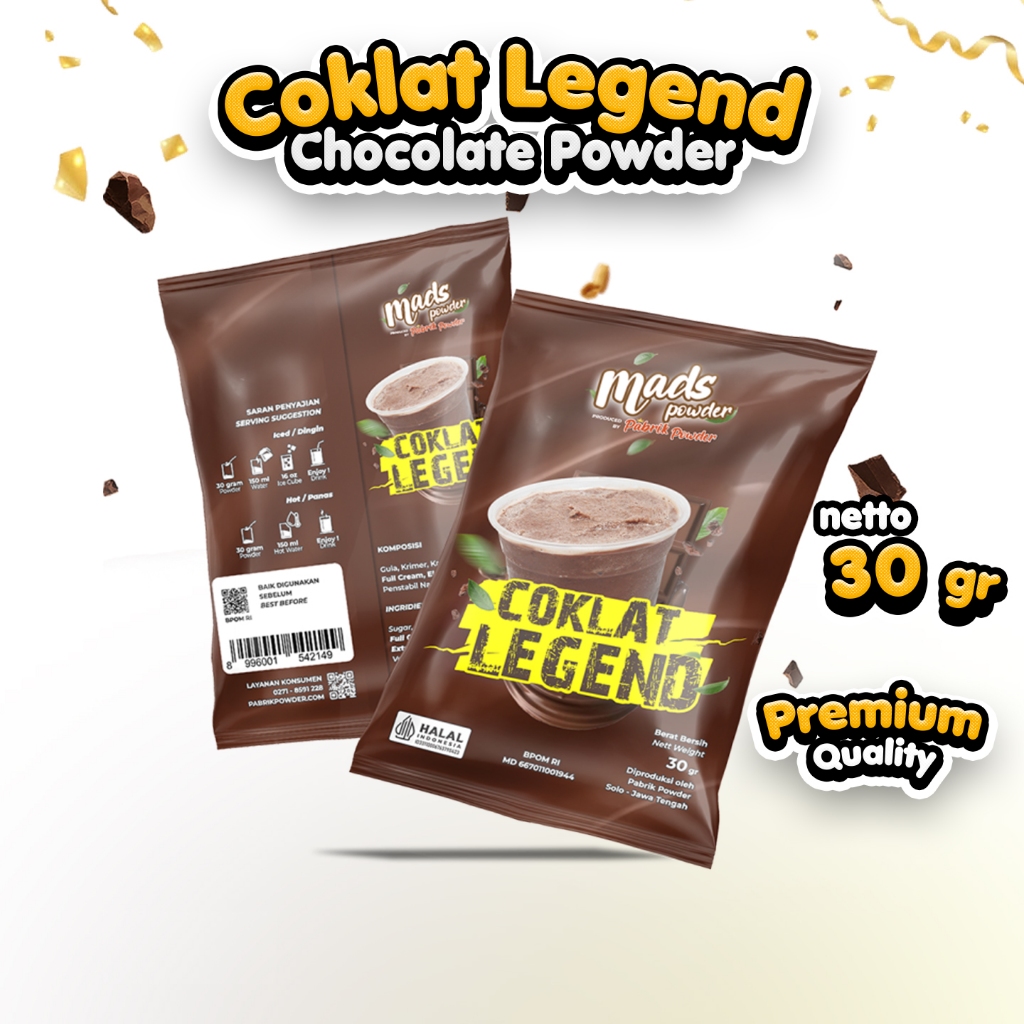 Jual Powder Minuman Coklat Legend Kemasan Sachet, Pabrik Powder ...