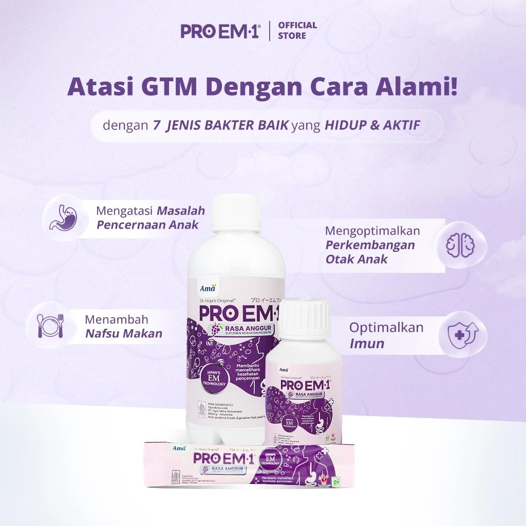 Jual PRO EM1 90ml | Suplemen Probiotik I Original 100% | Shopee Indonesia