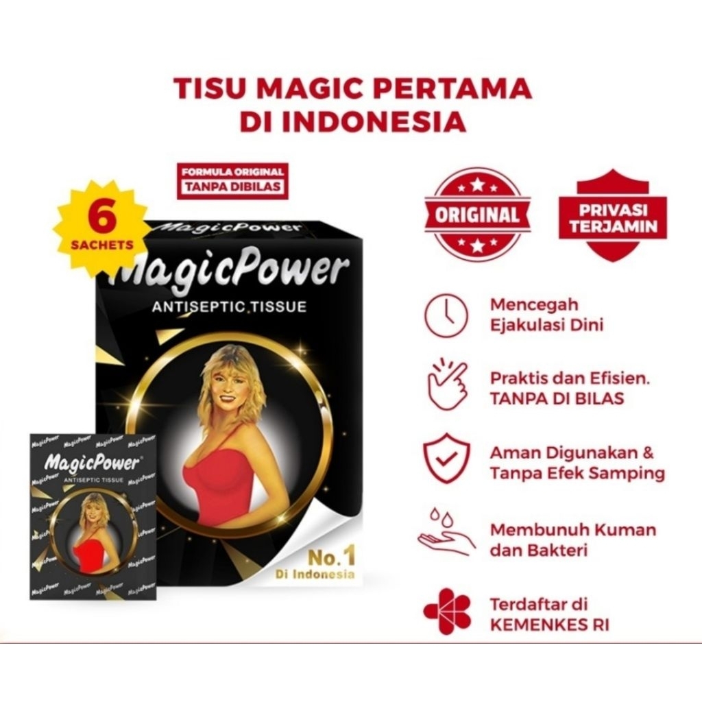 Jual Magic Power Classic isi 6 Sachet | Tisu Magic Privasi Aman ...