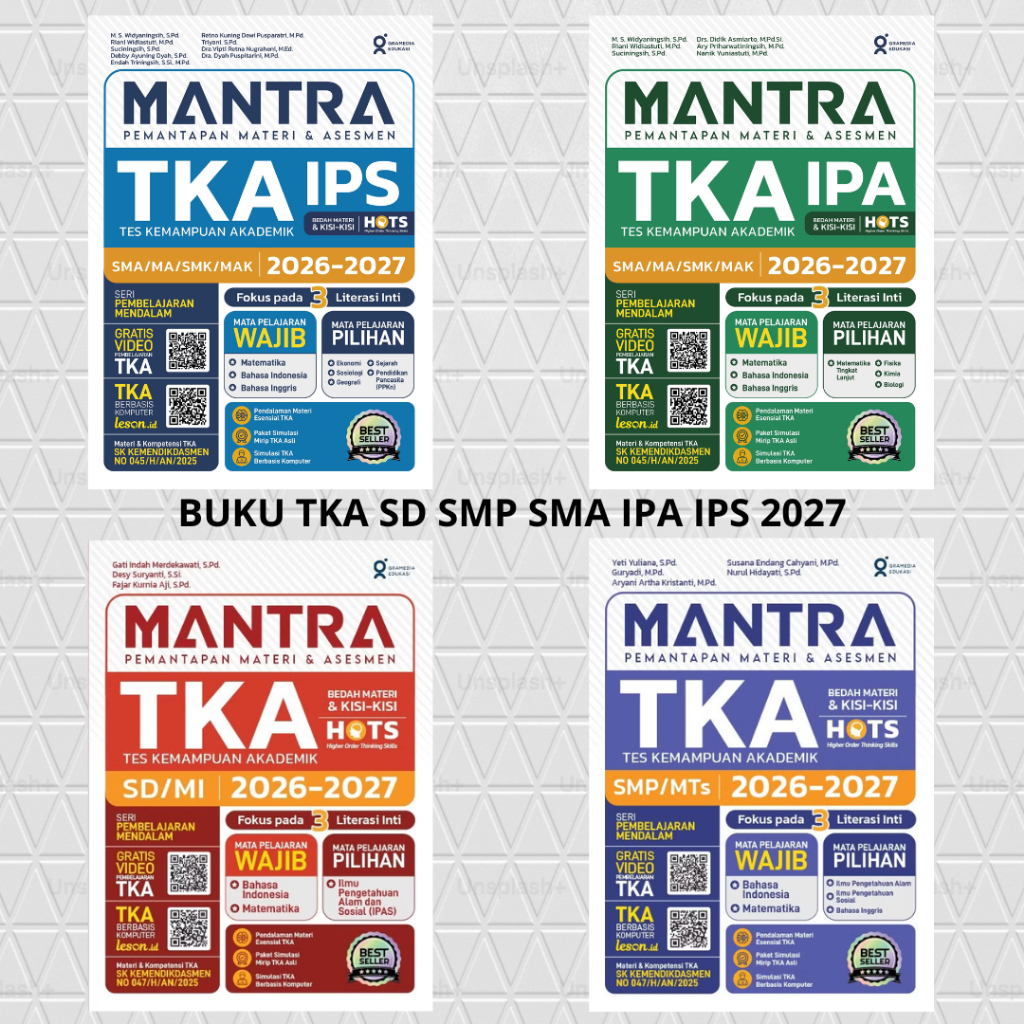 Jual BUKU MANTRA TKA SD SMP SMA IPA IPS TAHUN 2026-2027 - GRAMEDIA ...