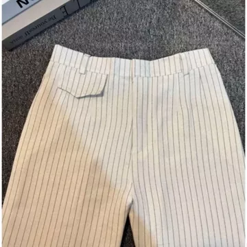 Oro Pants Stripe Bangkok Celana Wanita Antik Kusut Celana Highwaist Kulot Wanita Loose Pants
