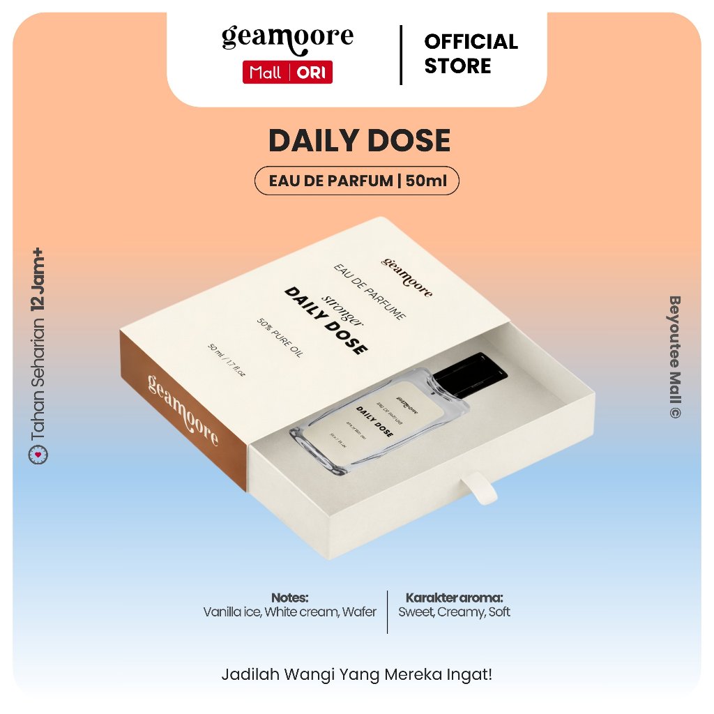 Jual Geamoore Daily Dose Eau De Parfum Stronger 50ml | Shopee Indonesia