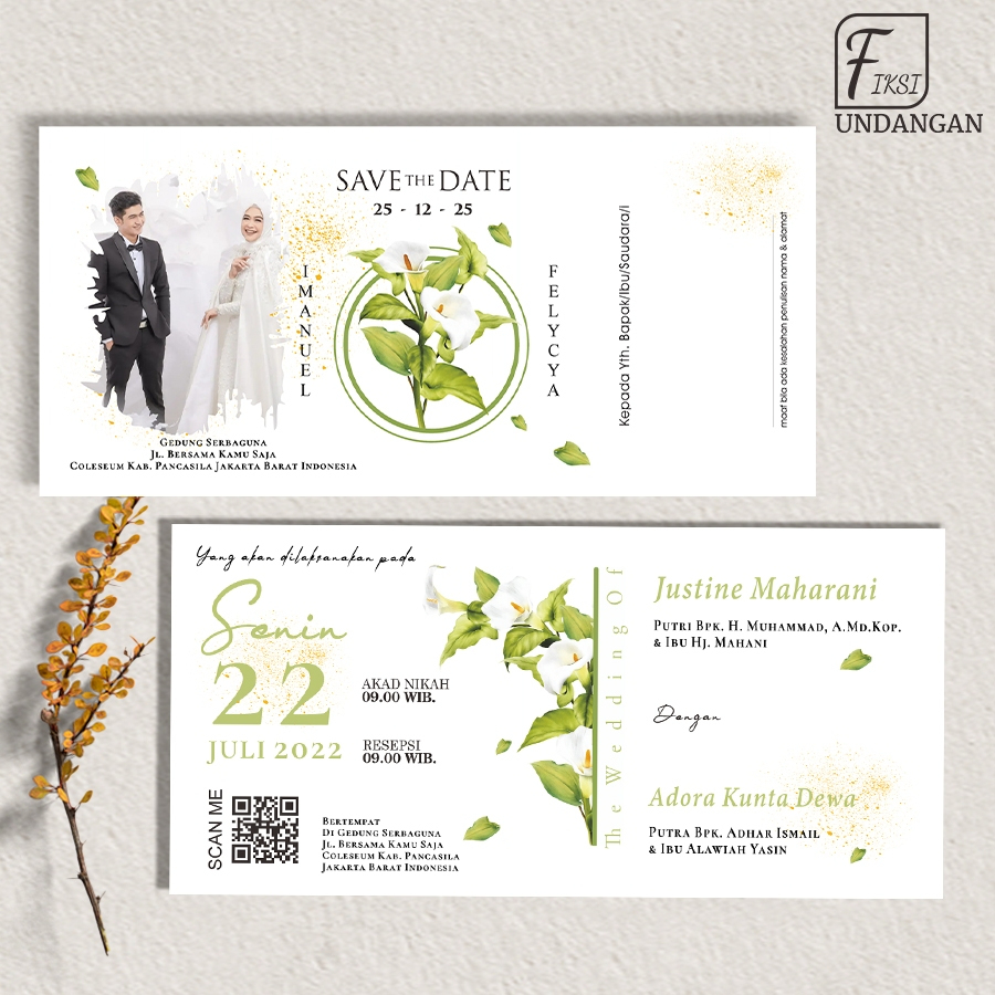 Jual UNDANGAN PERNIKAHAN RUSTIC SIMPLE MURAH - RUSTIC INVITATION ...