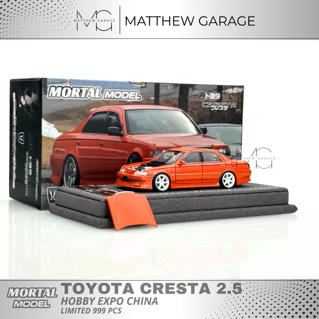 Jual MORTAL MODEL 1:64 TOYOTA CRESTA JZX100 ORANGE HOBBY EXPO
