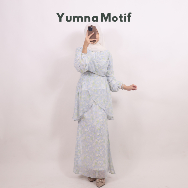 Jual Yumna Motif Set Rok by Risaniq – One Set Rok Elegan Untuk Daily ...
