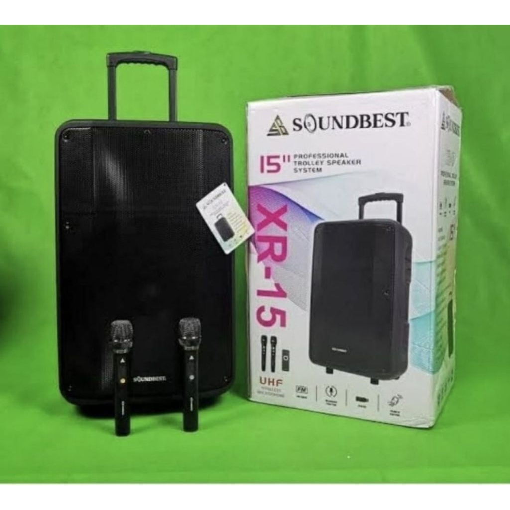 Jual SPEAKER AKTIF PORTABLE SOUNDBEST XR 15 SPEAKER SOUNDBEST BLUTOOTH ...