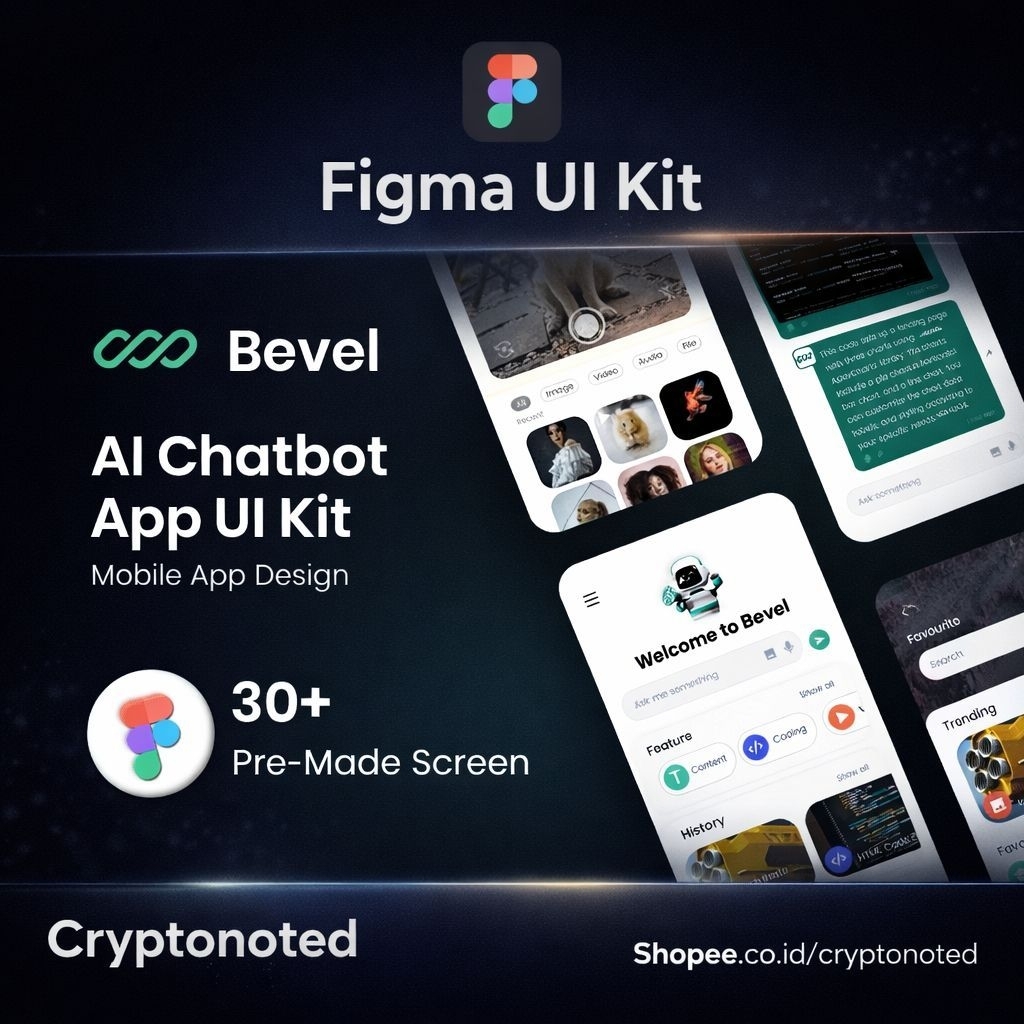 Jual PROMO!! Bevel AI Chatbot App UI Kit - Premium Figma UI Kit ...