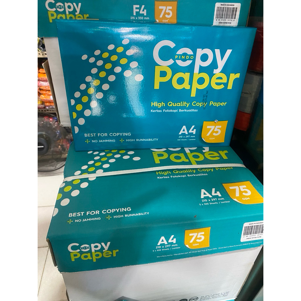 Jual 1 Rim Kertas HVS A4 75gsm Copy paper - Berkualitas, Putih, Anti ...