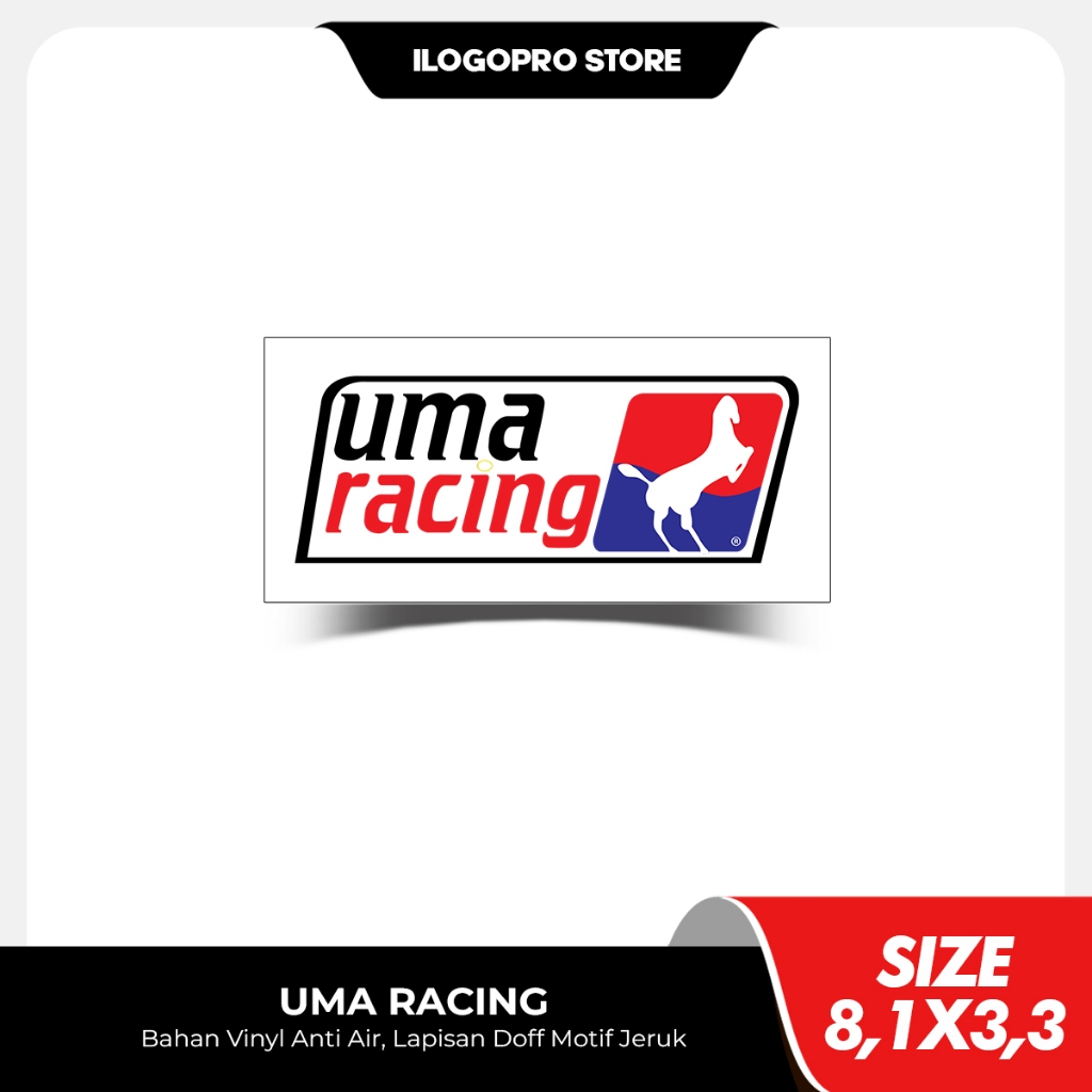 Jual UMA RACING - Sticker Motor Sponsor Racing Bahan Vinyl Premium Anti ...