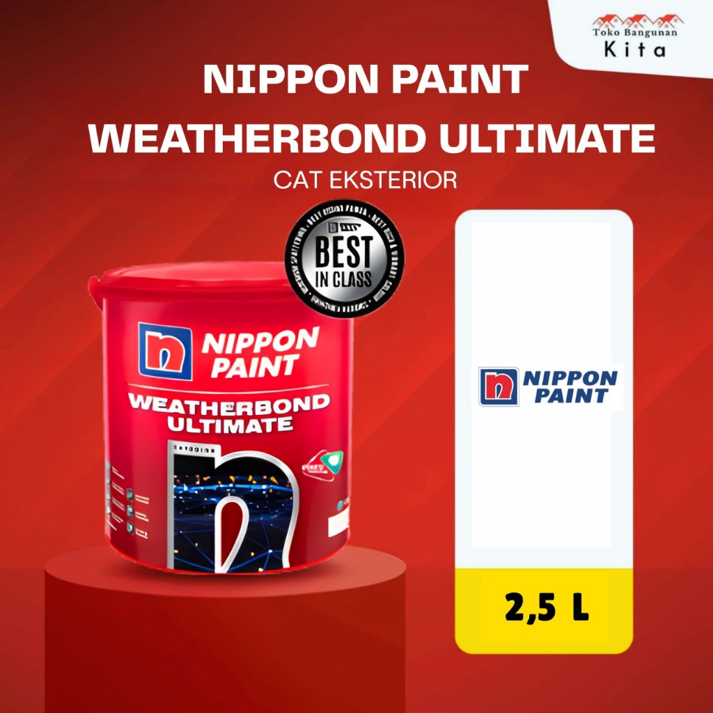 Jual Nippon Paint Weatherbond Ultimate 2,5L | Cat Tembok Eksterior ...