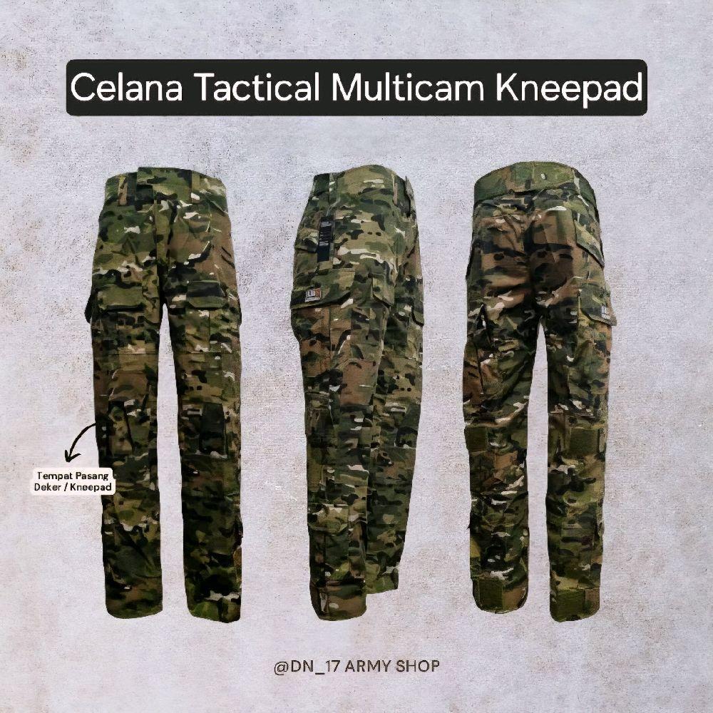 Jual Celana Tactical Kneepad Deker Loreng Multicam Tropis Cotton ...