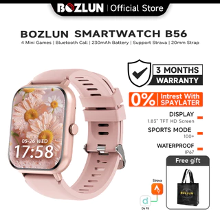 SKMEI B56 Jam Tangan  Smartwatch  Wanita Stylish Bisa Telepon Layar Besar 1.83 Smartwatch Bluetooth Tahan Air