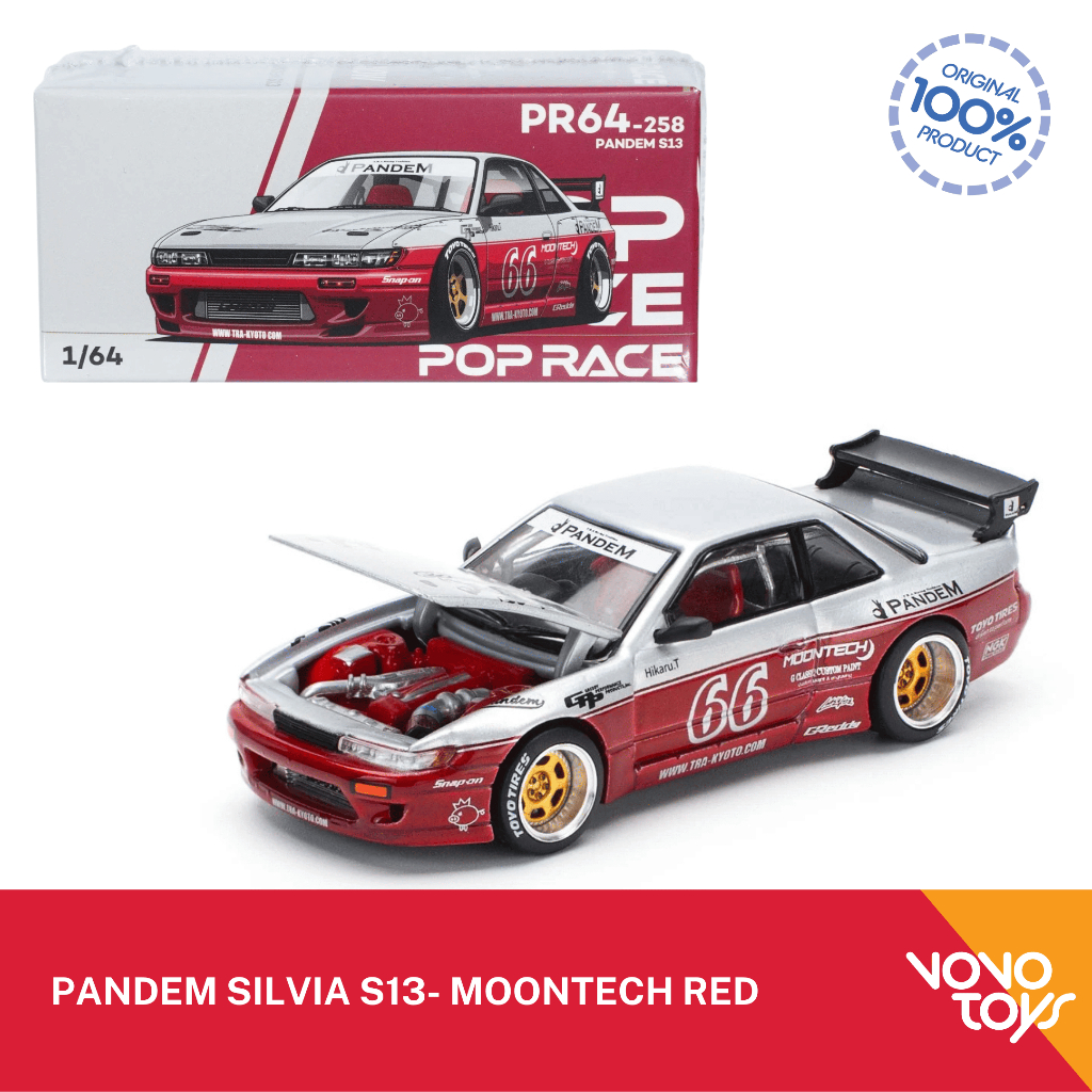 Jual Poprace 1/64 Pandem Silvia S13- Moontech Red | Shopee Indonesia