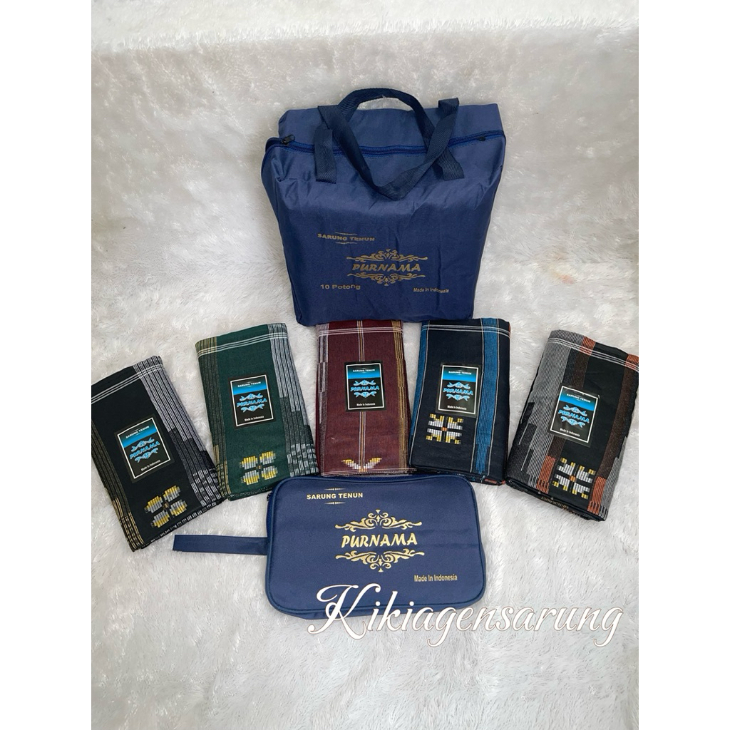 GROSIR sarung tenun-isi 10 pcs PURNAMA refir premium lembut nyaman