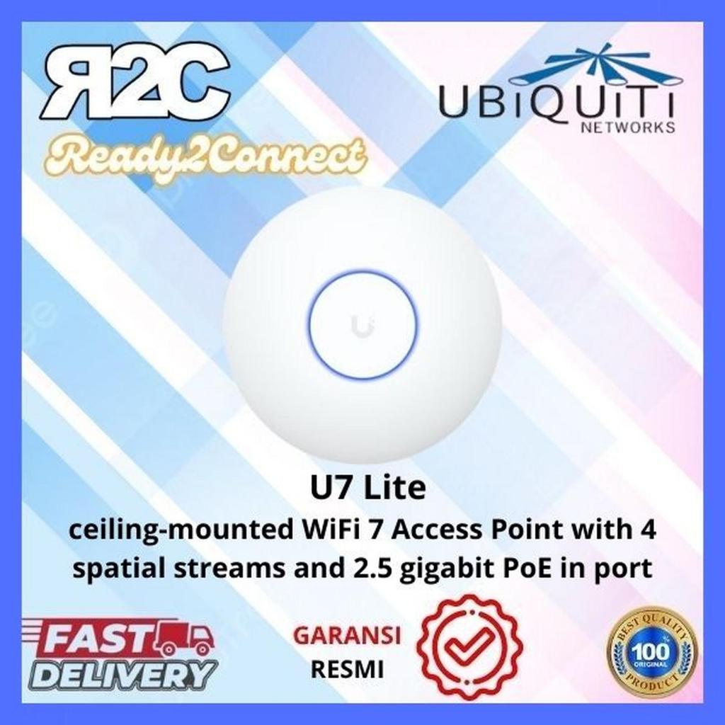Jual UBIQUITI U7-Lite ceiling-mounted WiFi 7 AP with 4 spatial streams ...