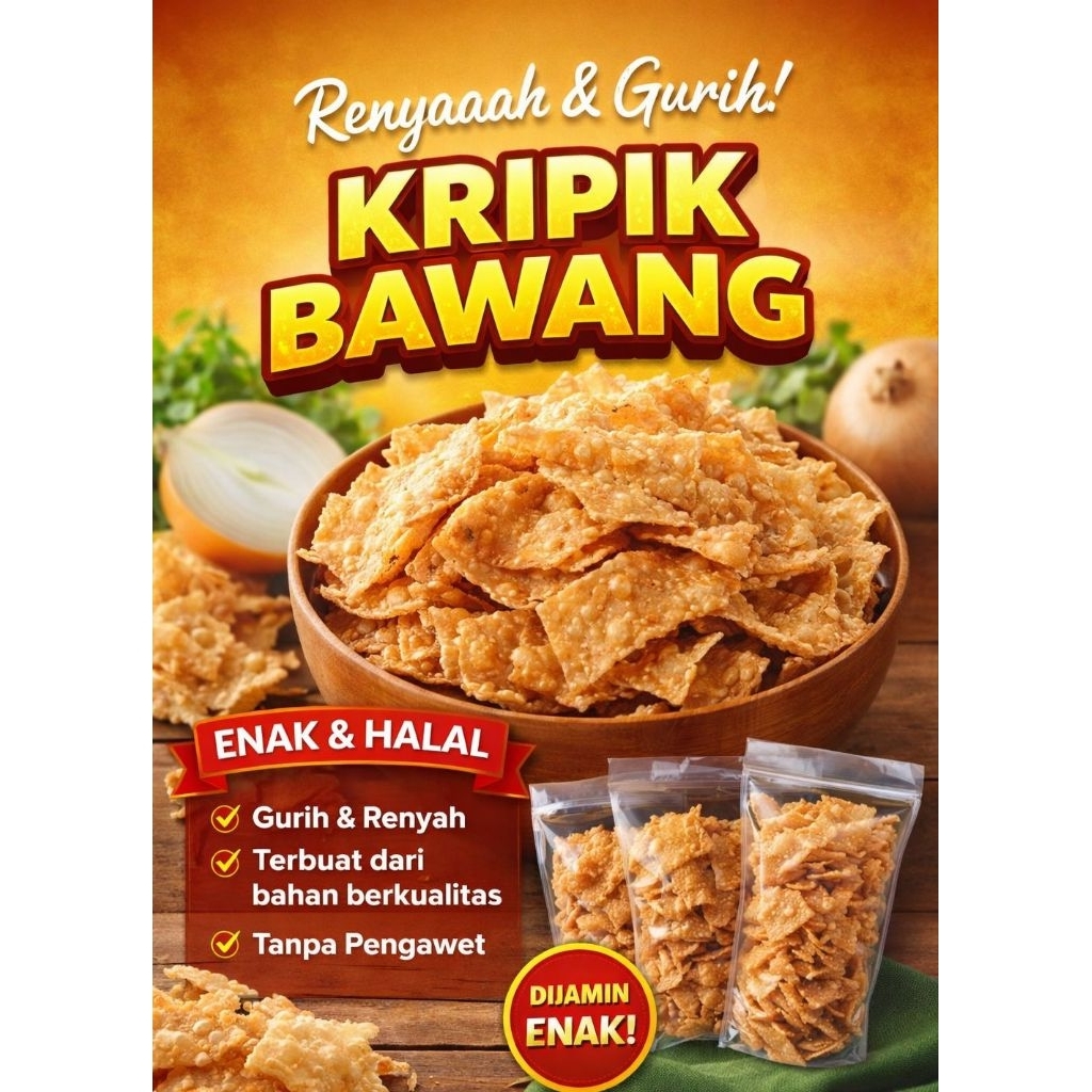 Keripik Bawang 250 Gr Renyah - foto 2