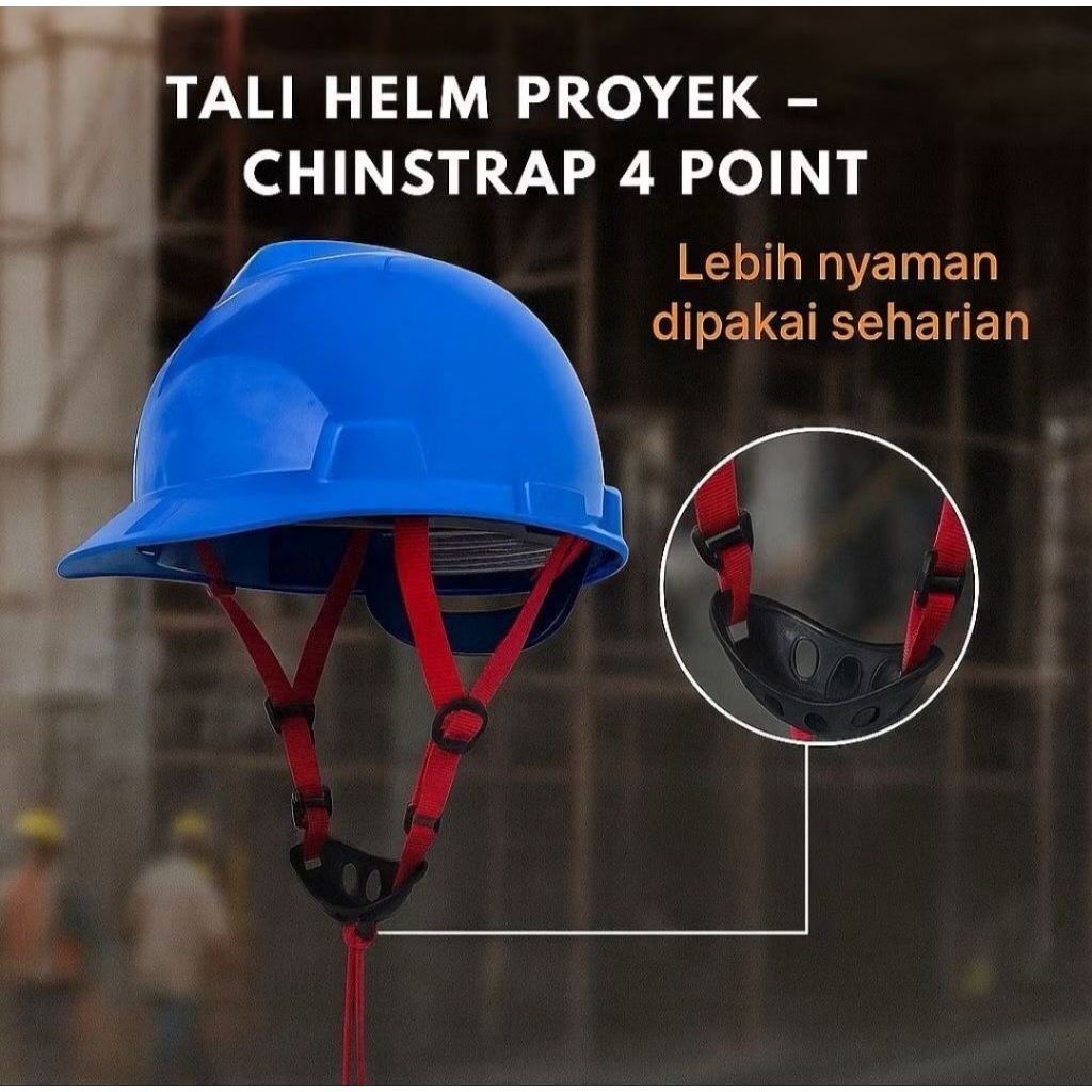 Jual Tali Helm Peroyek Safety/Tali Helm 4 Point/Tali Helm Dagu modis ...