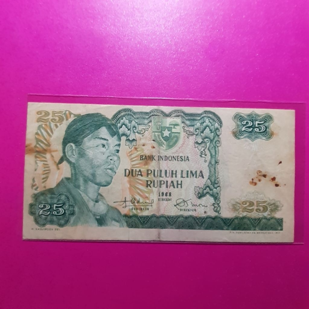 Jual uang kuno 25 rupiah sudirman tahun 1968 | Shopee Indonesia