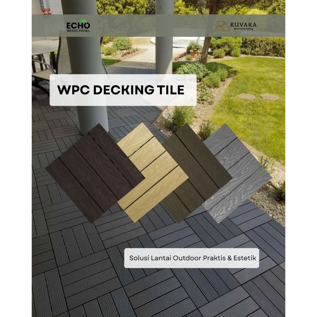 Jual WPC Modular Decking Tile 30x30 cm Tebal 2 cm | Sistem Klik ...