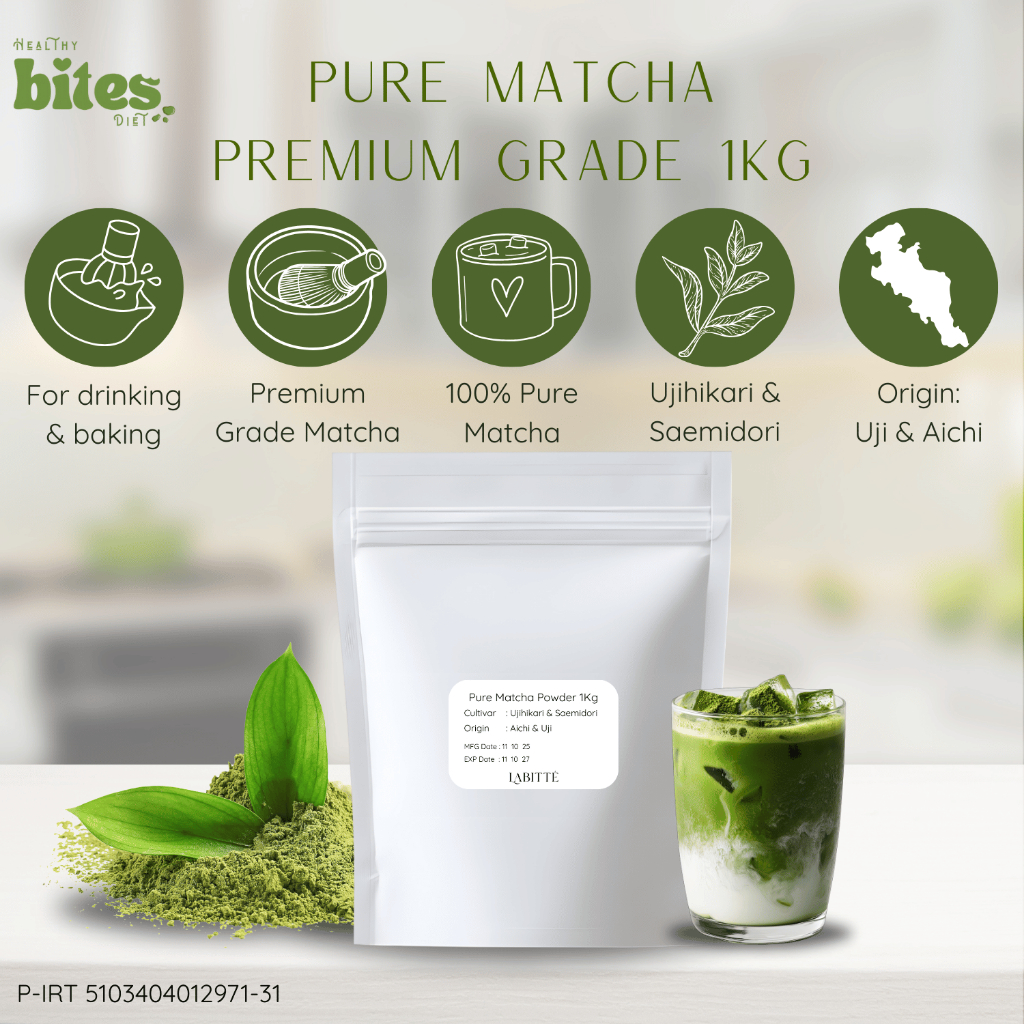 Jual Pure Matcha Powder 1Kg Labitte Pure Japanese Matcha Bubuk Matcha ...