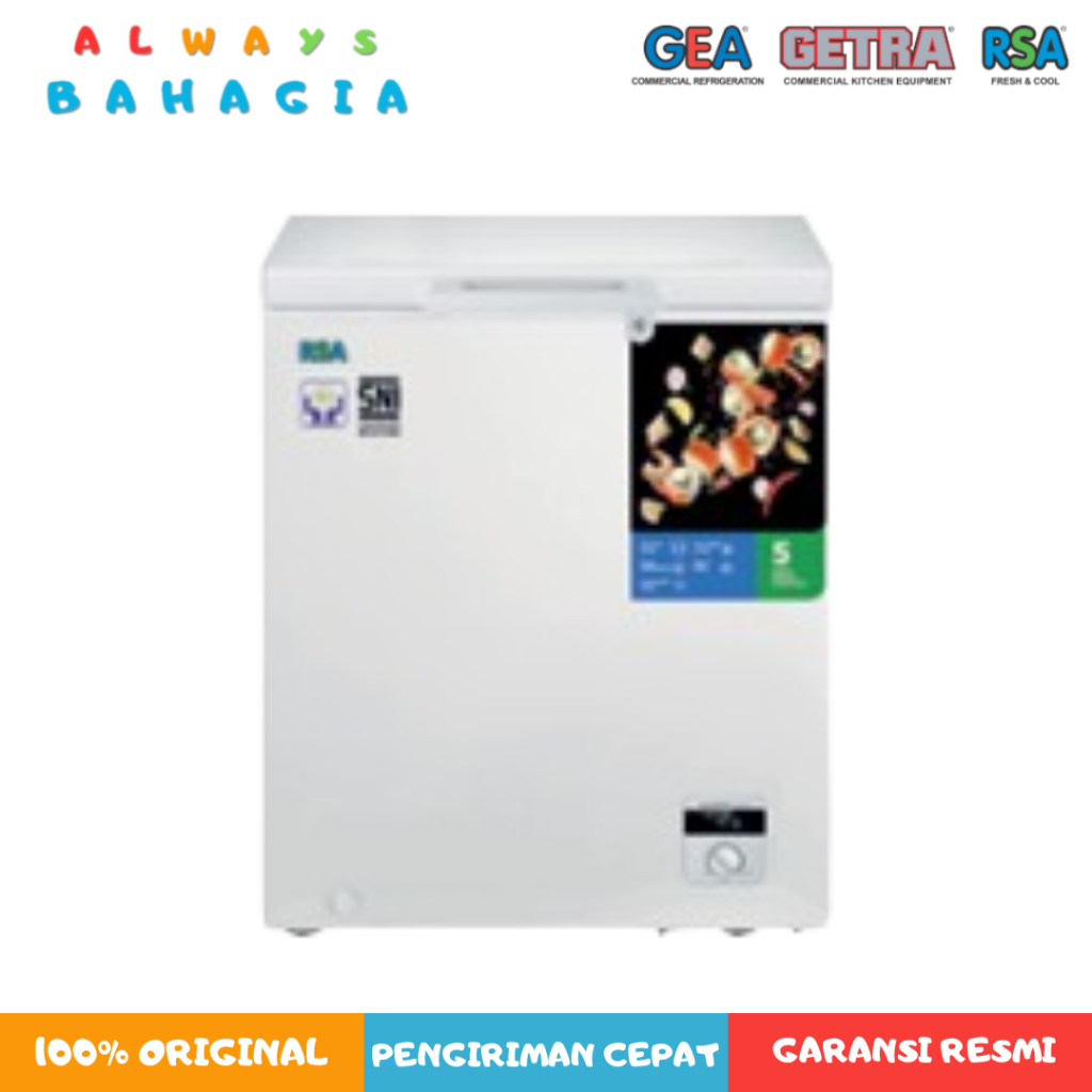 Jual RSA CF-210 CHEST FREEZER 199Liter | GARANSI RESMI | Shopee Indonesia