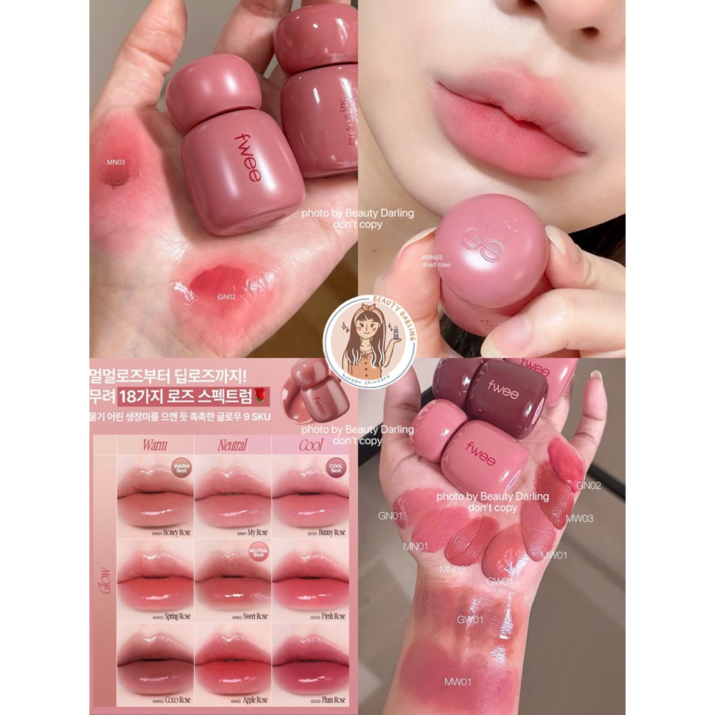 Jual READY SIAP KIRIM FWEE ROSE OBSESSION MATTE & GLOW LIPTINT | Shopee ...
