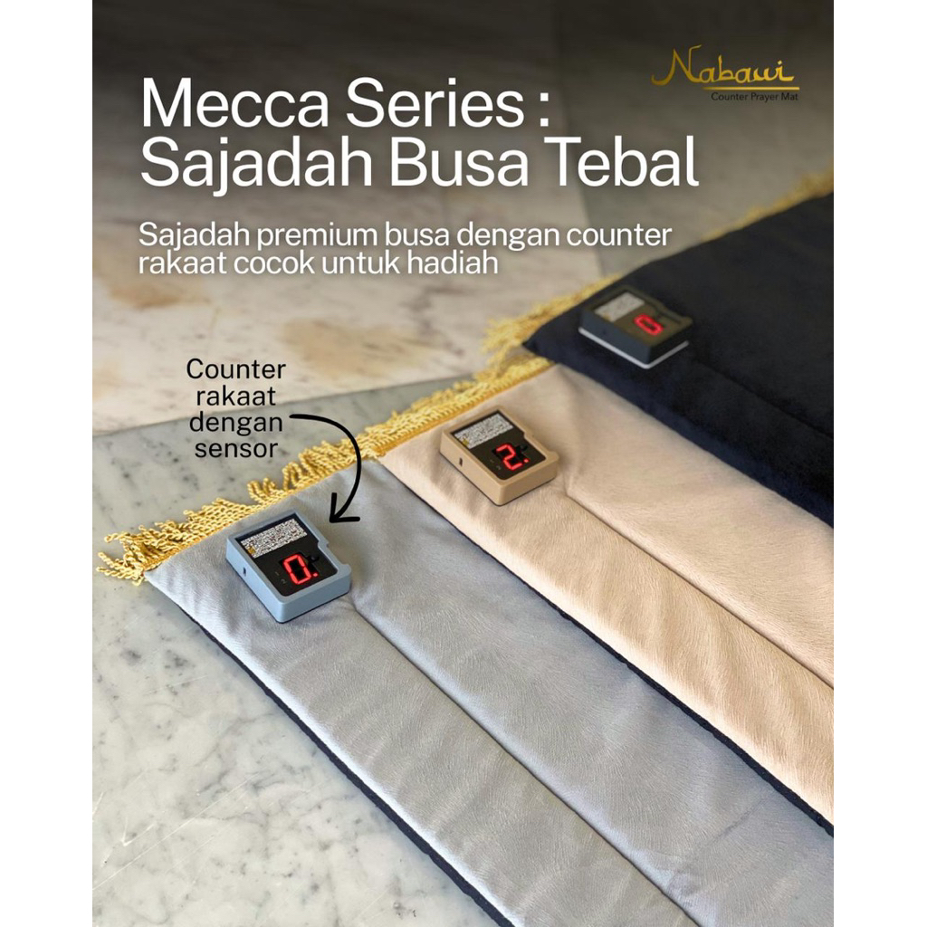 Jual Sajadah penghitung rakaat premium tebal busa bisa untuk seserahan ...