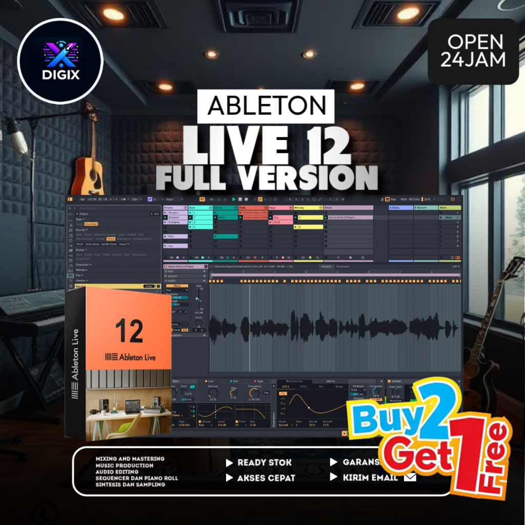 Jual ABLETON LIVE 12 SUITE FULL VERSION TERMURAH | Shopee Indonesia