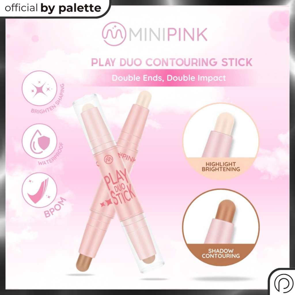 Jual MINIPINK - Play Duo Contouring Stick 2 Head Face Stick Concealer ...