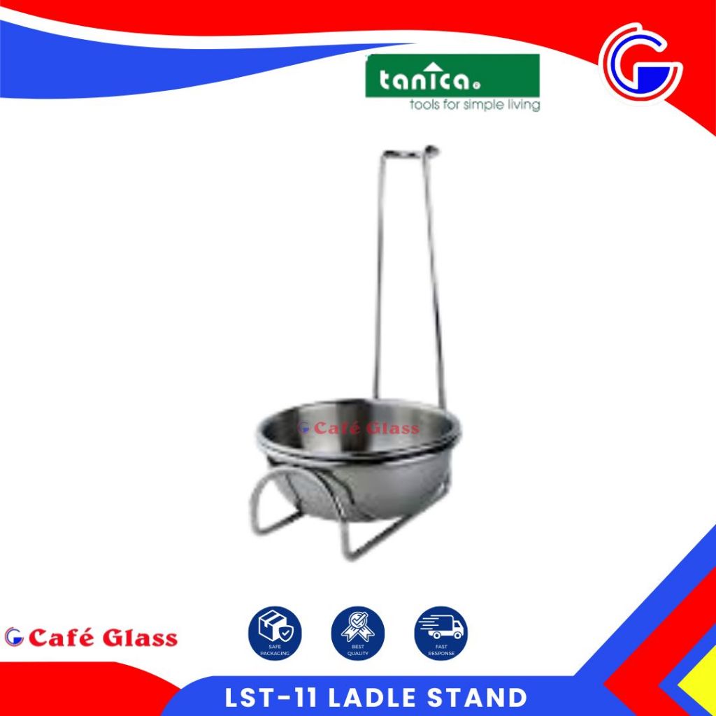 Tanica Ladle Stand Stainless / Tempat Dudukan Sendok Soup Shabu (Lst-11) / Ladle Holder Serbaguna
