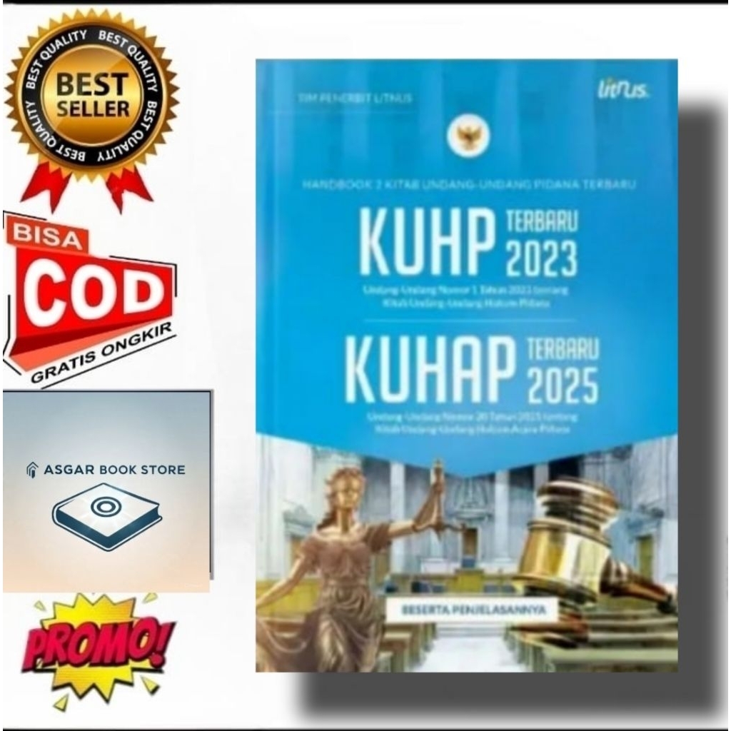Jual Buku KUHP 2023 kitab undang undang hukum pidana KUHAP 2025 (Undang ...