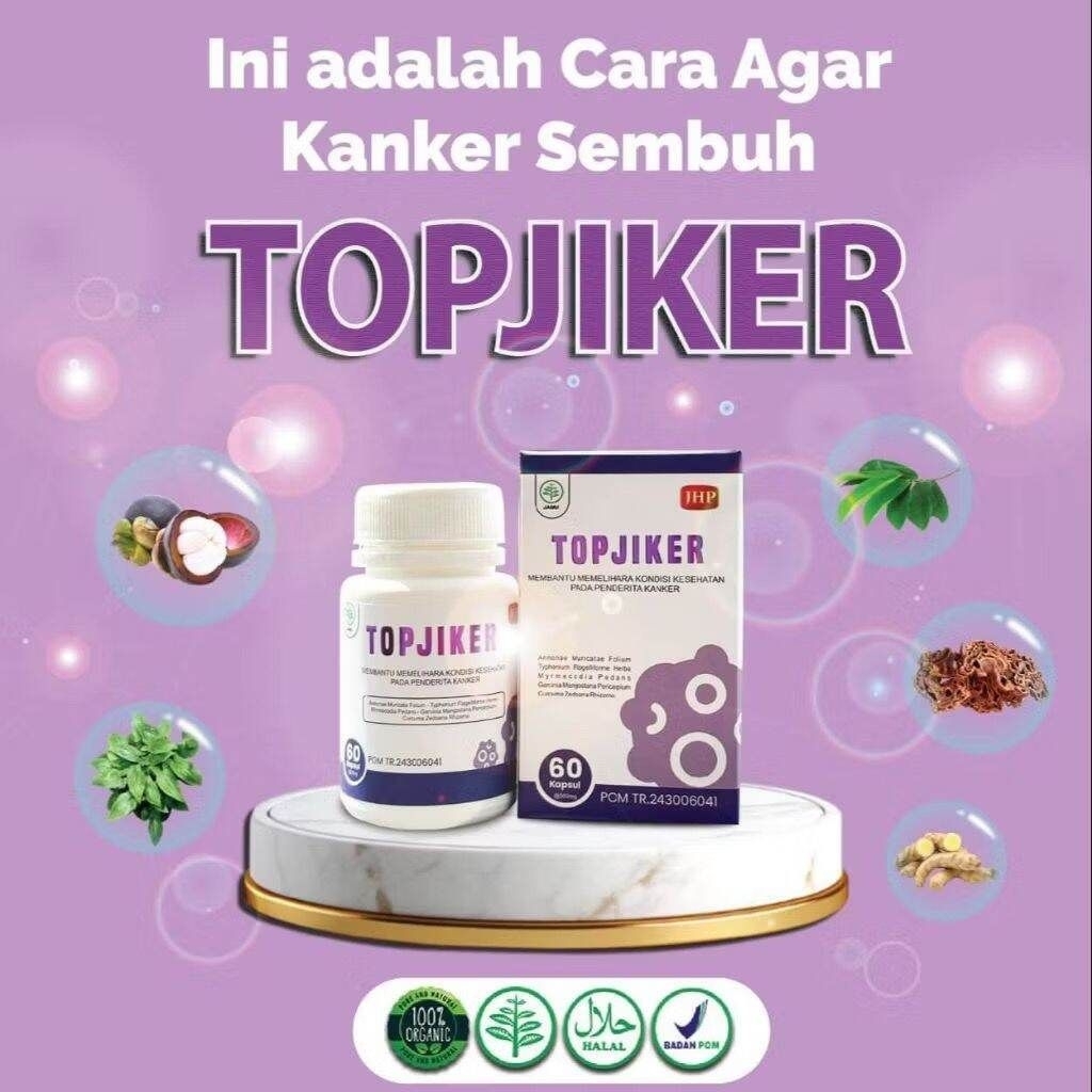 TOPJIKER Atasi Benjolan, Tumor Dan Kanker Miom &Kista 60 Kapsul