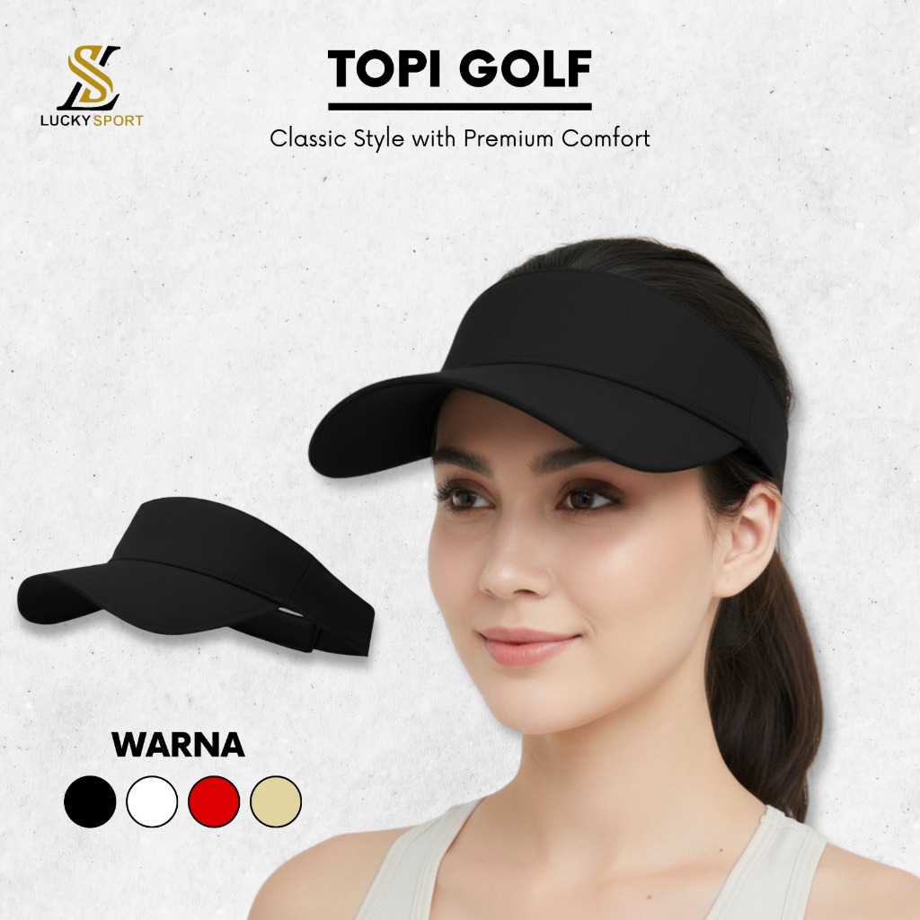 Jual Topi Olahraga Golf Gym, Senam, Sepeda, Jogging, Senam Volli Voly ...