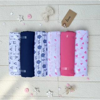 6 Pcs Bedong Bayi Baru Lahir Bahan Lembut Kaos Katun Pe Double Ukuran Jumbo 90x110 Cm SNI