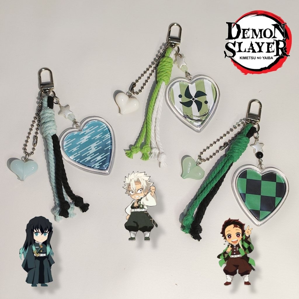 Jual Charm Bag / Keychain Demon Slayer Tanjiro, Muichiro, Sanemi ...
