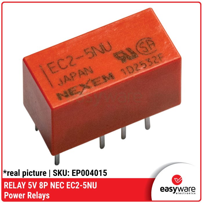 Jual Relay NEC EC2-5NU 5V 8P 8Pin Signal Relay DPDT Original Mini Relay ...