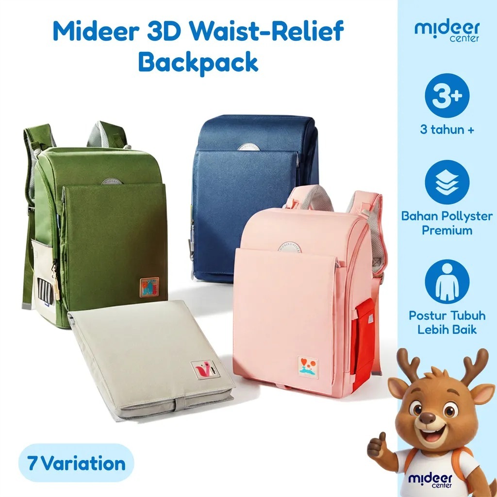 Jual Mideer 3D Waist-Relief Backpack Tas Ransel Premium Anak Sekolah ...