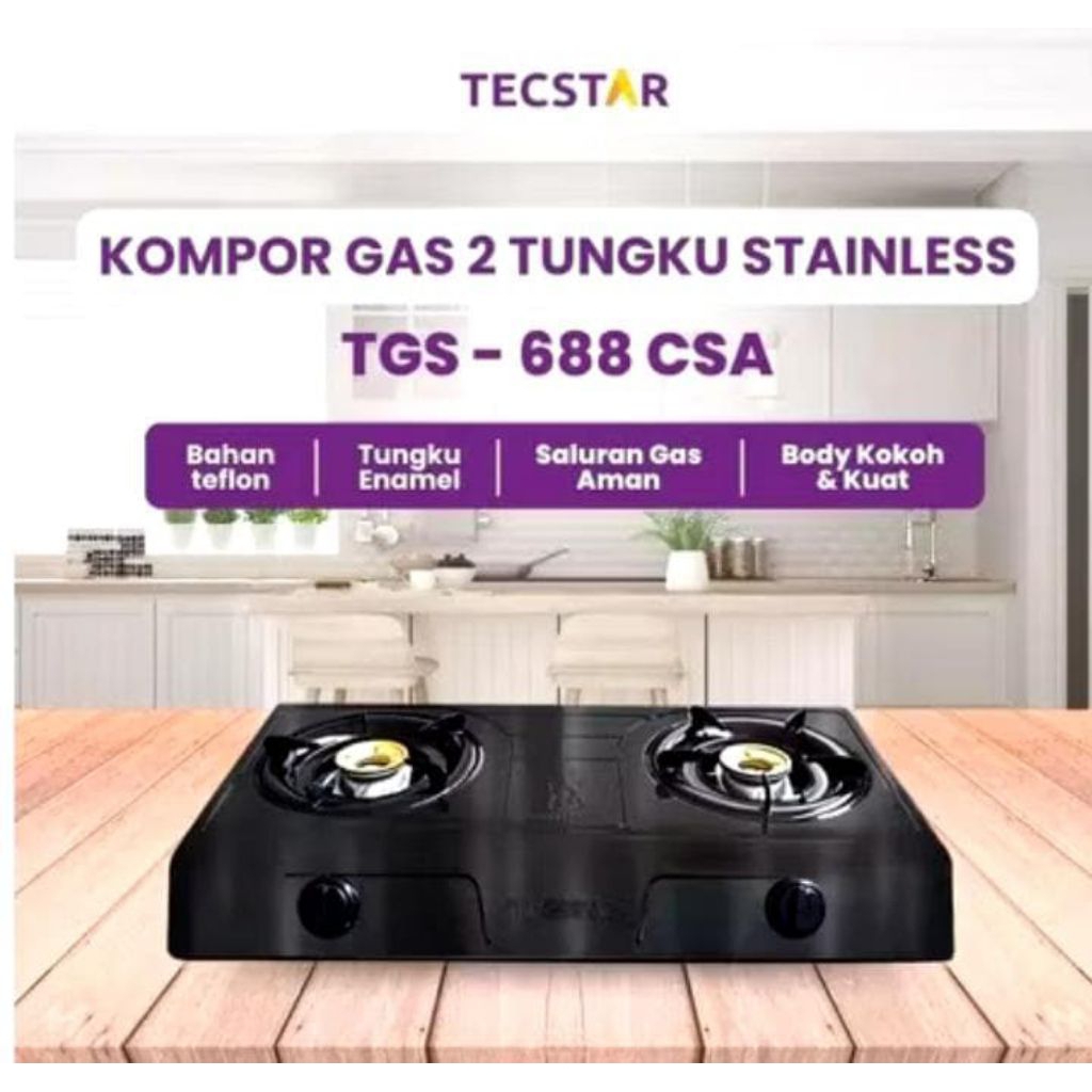 Jual Tecstar kompor gas 2 tungku | Shopee Indonesia
