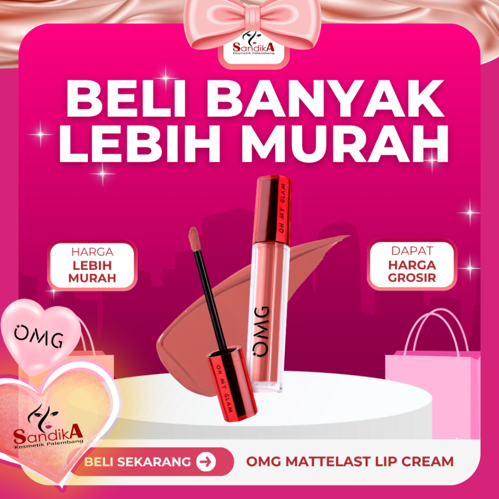 (GROSIR)OMG OH MY GLAM Mattelast Lip Cream