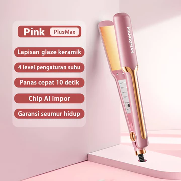MangoMan 2 In 1 Catok Rambut Fast Heating Dan Pelurus Rambut Super Cepat Catok Lurus Catok