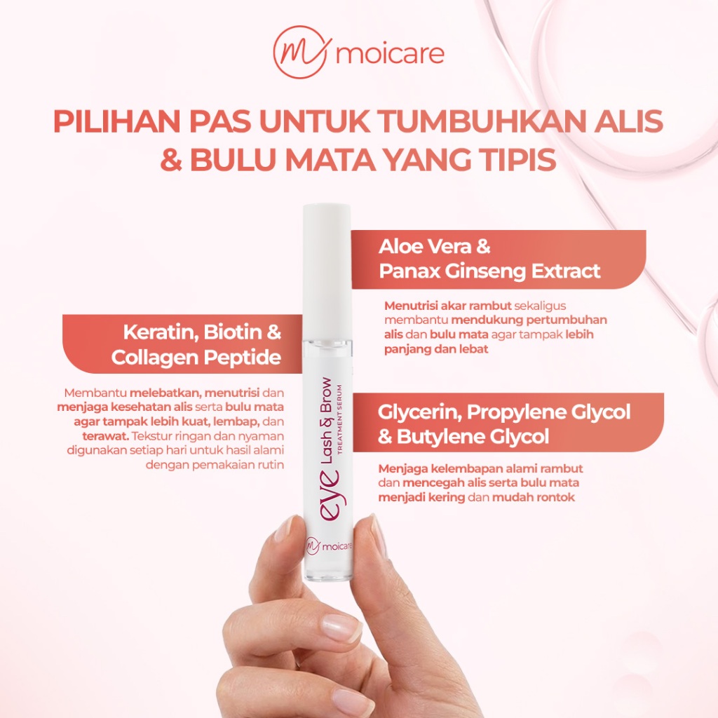 Jual Moicare Serum Penumbuh Bulu Mata dan Alis Eyelash & Brow Treatment ...