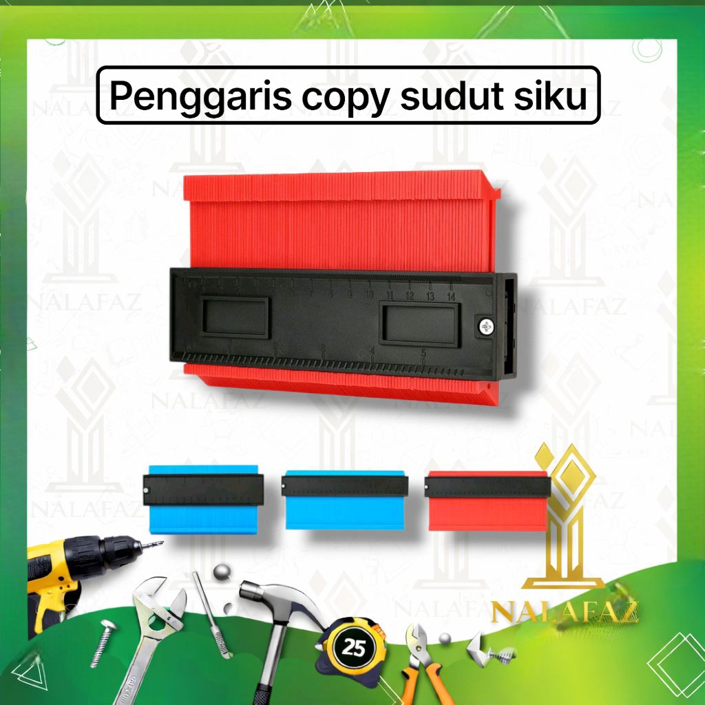 Jual Countur Copy Ruler 5 inci & 10 inch / Penggaris Pengukur Copy ...