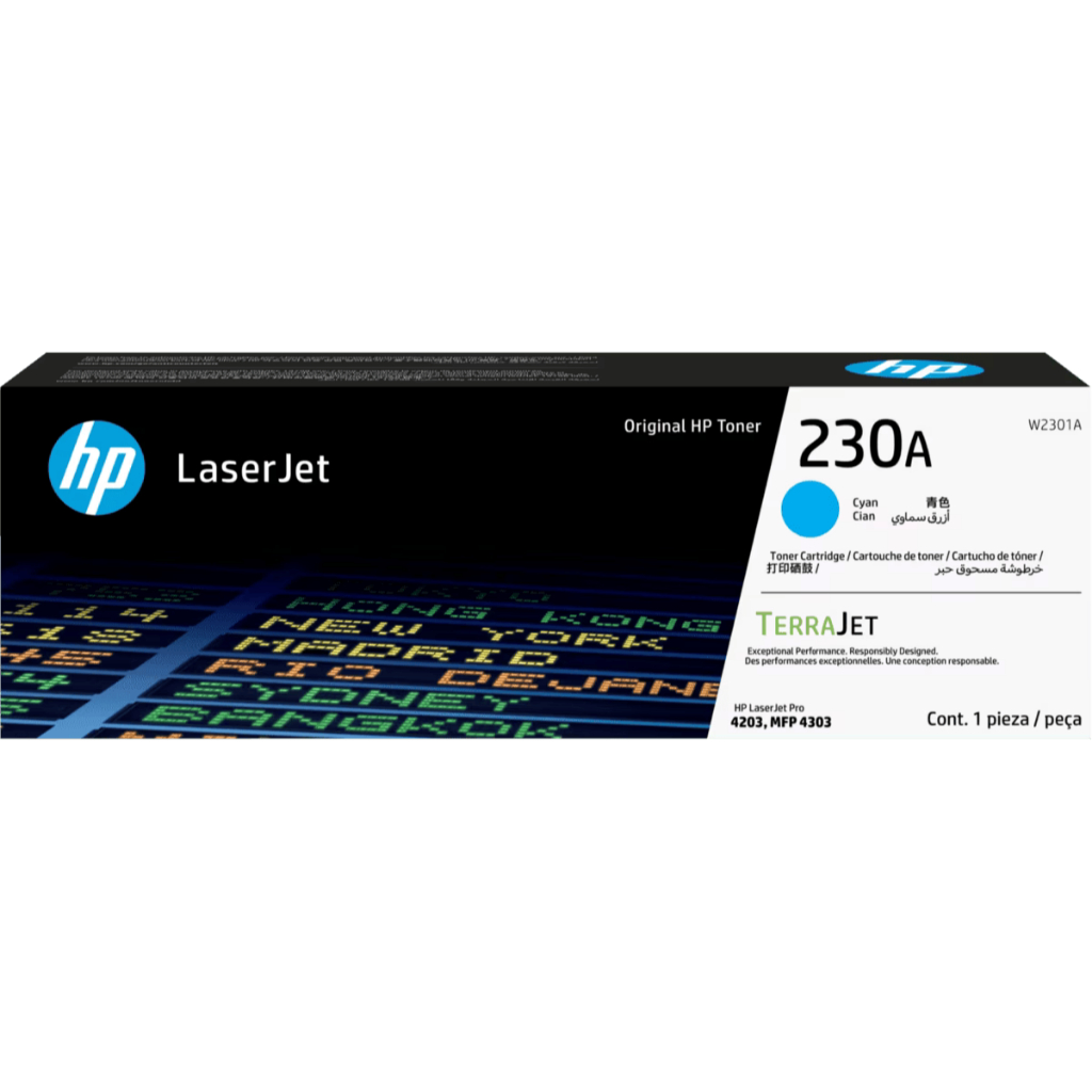 HP Toner 230A Black Cyan Magenta Yellow LaserJet Cartridge Original [W2300A W2301A W2302A W2303A] (3)