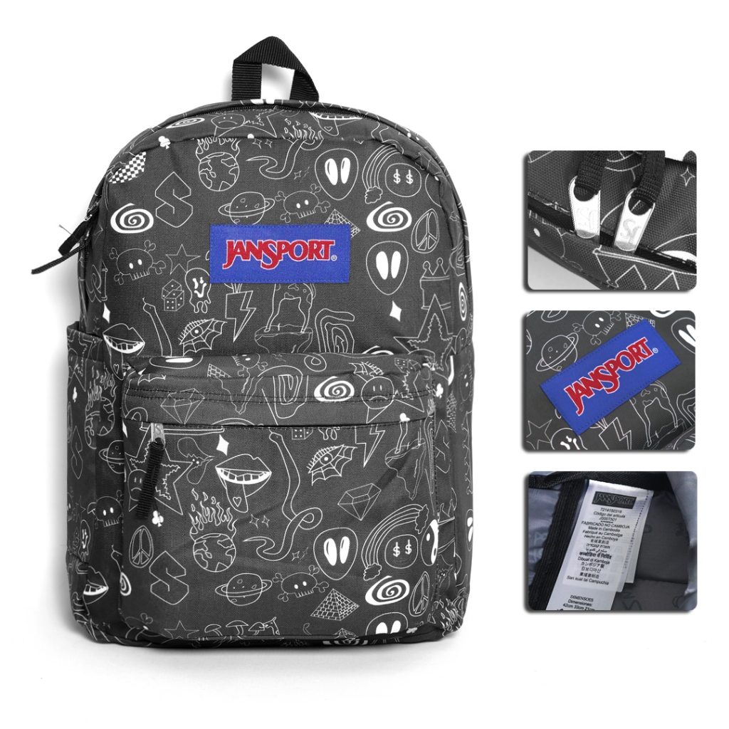 emoji backpack jansport Big Student a dedicated laptop sleeve helps keep your electronics safe Jansport Backpack Emoji Kitty Cat