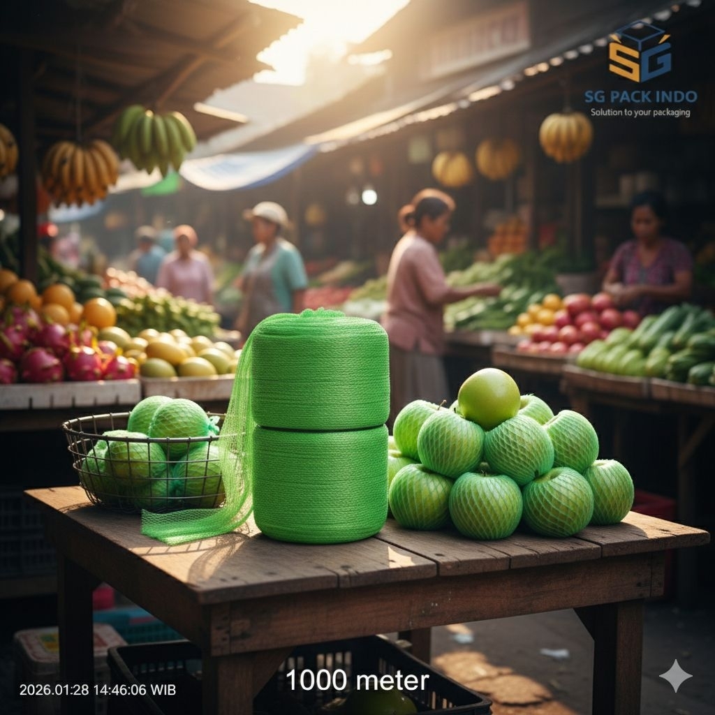 Jual POLYNET ROLL BESTFRESH / Jaring buah 1000m Hijau (ECERAN) | Shopee ...