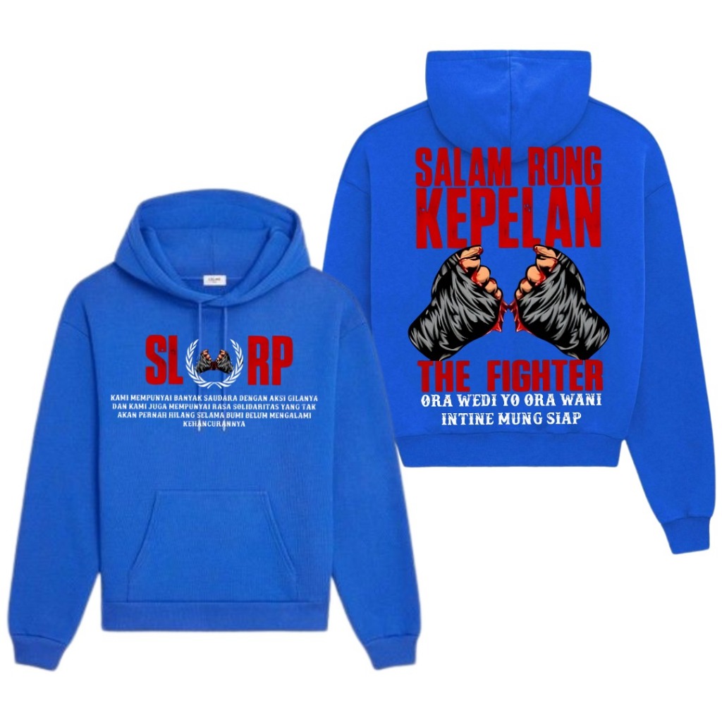 Jual Promo Hoodie distro the fighter salam rong kepelan - bahan cotton ...
